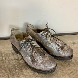 BC Because Music is my Heartbeat CHUNKY Gold SHOES